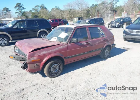 1988 Volkswagen Golf Gl из США, поврежденный, VIN 1VWFA9177JV003227